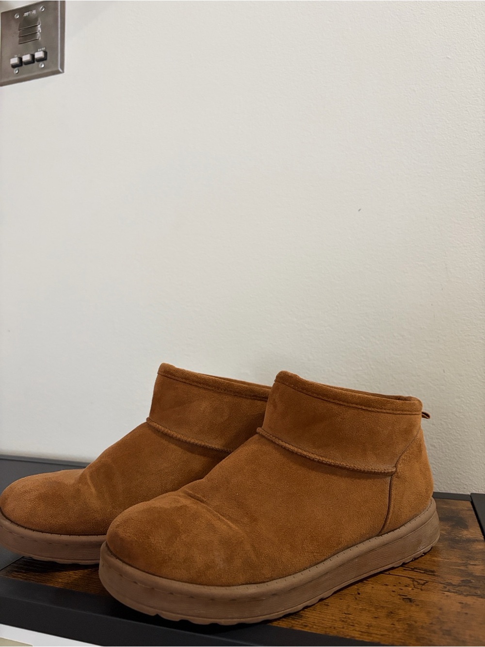 Ankle Booties in Chestnut